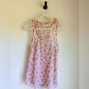 Aerie Sheer Floral Tank Top - Size S